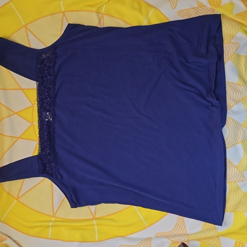 EUC - Plus Size Tank Tops in Brown, Red And Blue Bundle, Size 1X/1T - Picture 6 of 16